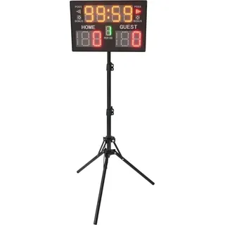 Led Anzeigetafel, Multifunktionale Elektronische Anzeigetafel, Digitale Tischanzeigetafel mit Timer-Uhr für Spiele Innen Außenbereich