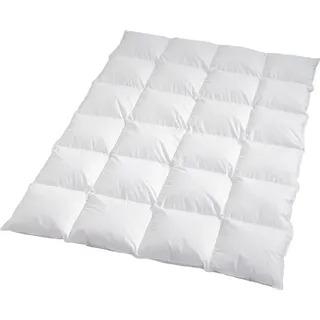 Traumschlaf Daunendecke Arktis warm, Füllung: 90% Daunen, 10% Federn 155x220 cm - weiß