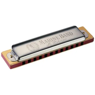 HOHNER 364-G Marine Band Mundharmonika, 12 Loch, G-Dur, Edelstahl