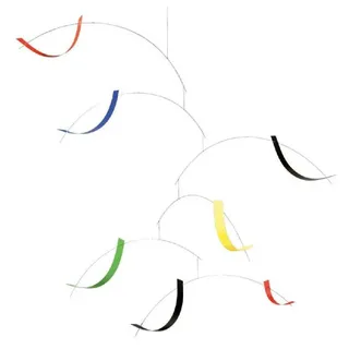 Flensted Mobiles - Breeze Mobile, grün / rot / gelb