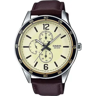 Casio Collection MTP-V001GL-9BUDF Herrenuhr - Gold/Braun