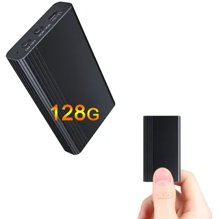 128GB Eingebauter Magnet Diktiergerät Mini, 2000 Stunden Speicherkapazität, Kontinuierliche Aufzeichnung für 12 Tage,Aufnahmegerät Digital, voice recorder STTWUNAKE