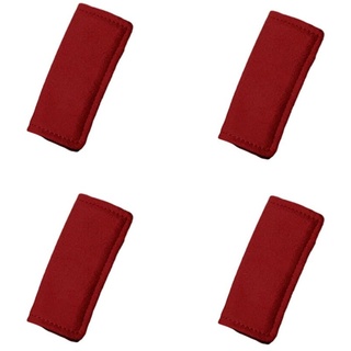 Asudaro Auto Haltegriff Abdeckung, Atmungsaktiver Weicher Autogriff Schutz Wildleder Auto Haltegriff Abdeckung Auto Innentürverkleidung Zuggriff Trim Cover Universell Für Autos, Suvs Rot-4Stk