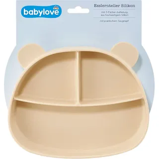 Esslernteller Silikon, beige