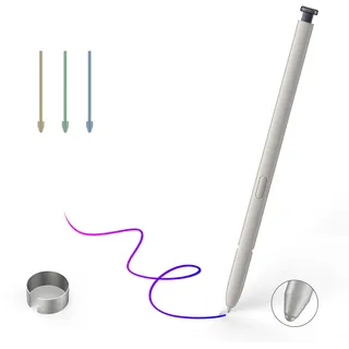 S25 Ultra S Pen Ersatz für Samsung Galaxy S25 Ultra S Pen, S25 Ultra Stylus für Samsung Galaxy S25 Ultra 5G, US Version, EJ-PS938BBEGUJ, 3 Federn + 1 Clip (Schwarz)