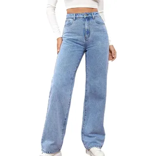KOG Warehouse Deal Damen Jeans Hose Jeanshose 2024 Sommerhose Baumwolle Leichte Cargo Hose Frau Outdoor Hosen Lässig Sporthose Anzughose Oversized Business Hose Gutscheine Hellblau M - M