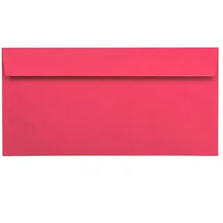 Kuvertwelt Briefumschläge DIN Lang (220x110mm) - Haftklebend - Hochwertige Umschläge in verschiedenen Stückzahlen 25 Stück Briefumschläge DIN Lang haftklebend Pink