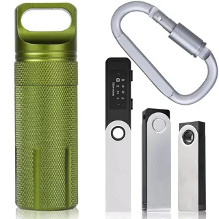 Aenllosi Tasche für Ledger Nano X/Nano S/Nano S Plus Hardware-Wallet,Grün.(Nur Tasche)