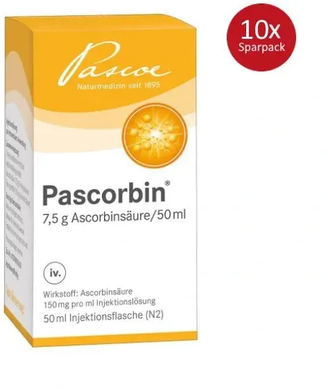 PASCORBIN 7.5g 50ml Injektionsflaschen - 10x Sparpack