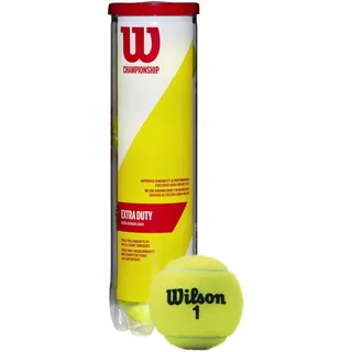 Wilson Tennisbälle Championship 4er, Yellow, 6.5