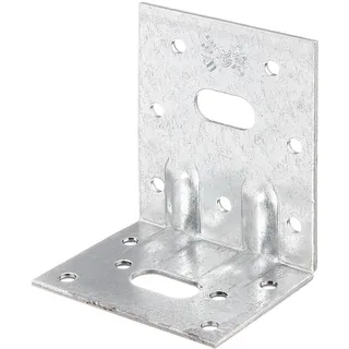 GAH Alberts Alberts 335717 Schwerlast-Winkelverbinder mit zwei Sicken | sendzimirverzinkt | 50 x 77 x 64 mm