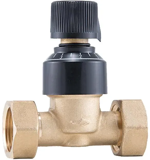 Barberi Differenzdruck-Überströmventil mit beweglichen Überwurfmuttern - Einstellbereich 0,2–2,5 m w.s. Geliefert mit Flachdichtungen. G 3/4'' ÜWM