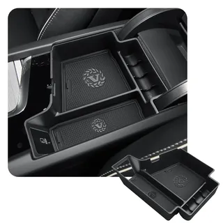 CDEFG Kompatibel mit Volvo XC60 XC90 V60 S60 V90 S90 2017-2024 2025 Mittelkonsole Armlehne Handschuhfach Aufbewahrungsbox Auto Center Console Organizer Tray XC60 XC90 Zubehör