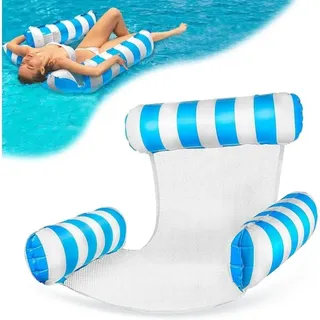 Lablanc - Aufblasbare Wasserhängematte, Poolsitz, schwimmende Hängematte, schwimmendes Bett, faltbares Schwimmbett, Wasserhängematte, Loungesessel