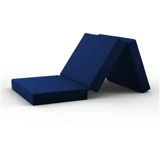 Klappmatratze Luxus Faltmatratze, klappbare Gästematratze, faltbare Matratze, shogazi ®, 12 cm hoch, (1-tlg), MADE IN GERMANY, Direkt vom Hersteller, Testsieger 1,1 blau 70 cm x 190 cm x 12 cm