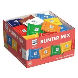 Ritter Sport Schokolade Mini Packung 84 Stück