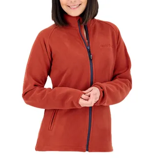DEPROC activ Deproc Active Damen Mit Stehkragen Übergangsjacke Windbreaker Polarfleece Wohlfühljacke Wawa Bay Fleecejacke, Chilli, 40