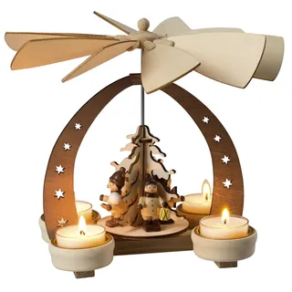 HGD Pyramide Winterkinder 16 x 12 x 19 cm