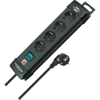 4-fach 1,80 m schwarz