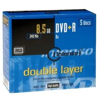 Intenso DVD+R 8,5 GB 8x 5 St.