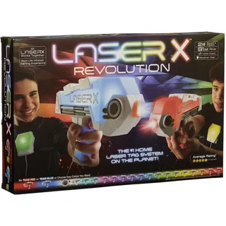 Laser X Revolution Double Blasters, Orange/Abendrot im Zickzackmuster (Sunset Chevron)