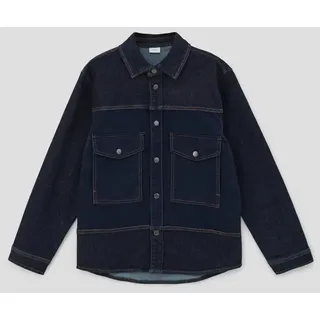 s.Oliver Langarmhemd Hemd Loose: Hemd im Fabricmix blau L