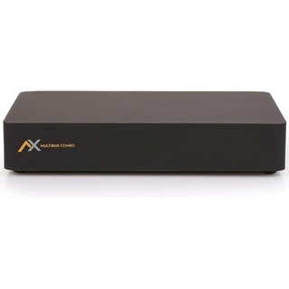 Ax Multibox Combo SE (Second Edition mit WiFi) 4K UHD E2 Linux Sat-, Kabel- und DVB-T2 Receiver, mit PVR Aufnahmefunktion & Timeshift, 2X USB, LAN, WLAN, HD, HDMI, HDR, Astra & Hotbird vorsortiert