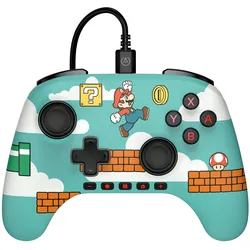 PowerA NSW2 Controller Advantage wired Mario Time! (Switch 2), Gaming Controller, Mehrfarbig, Türkis