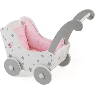 Bayer Chic 2000 Holzpuppenwagen stars grau