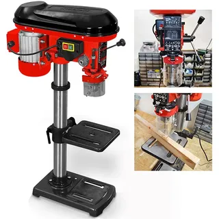 Hecht Tischbohrmaschine 1063 Profi-Modell, 230 V, max. 2700 U/min, 60 mm Säulendurchmesser, 600 W rot