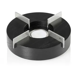 AdHoc Stövchen und Speisenwärmer TUTO 16 cm Eschenholz schwarz und Edelstahl