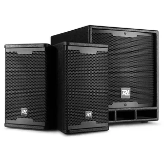Power Dynamics PD Combo 1200 12" Subwoofer, - 2x 6,5" Topteile,
