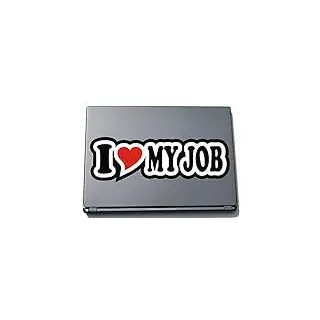 INDIGOS UG I Love Heart Aufkleber Decal Sticker Laptopskin 297 mm I Love My Job