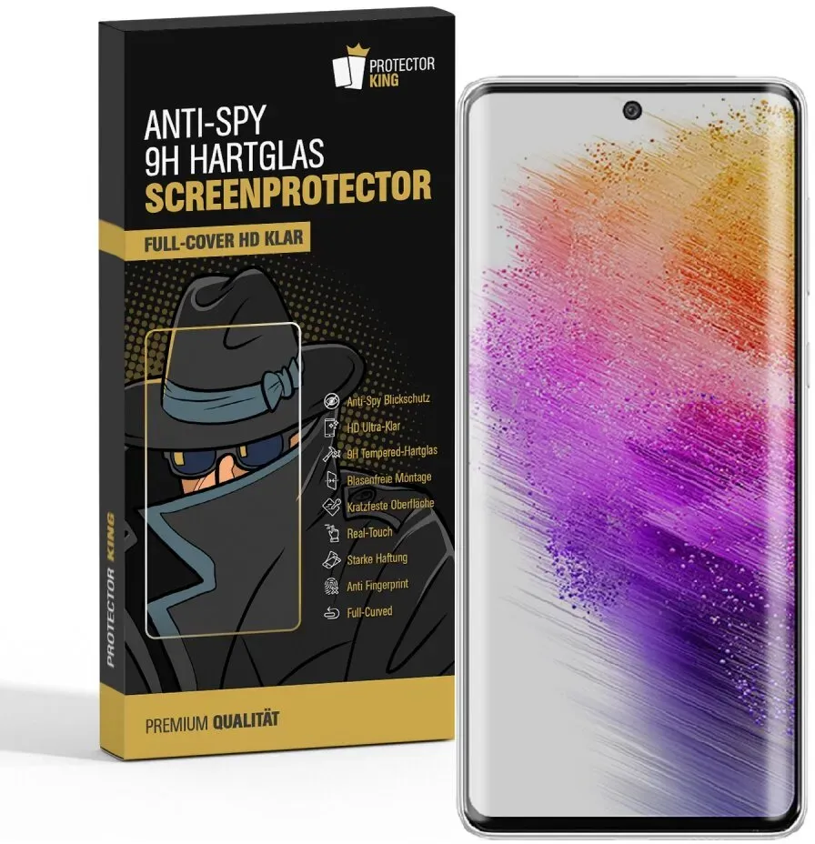 3x 9H Panzerglas für Samsung Galaxy A73 Anti-Spy Privacy Blickschutz echtes Tempered Panzerglas Panzerfolie Displayschutz Schutzfolie Schutzglas Screen Protector