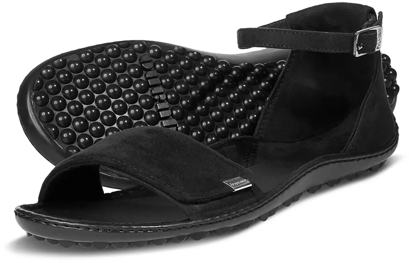 leguano jara Barfußschuhe Sandale schwarz- Gr. 44