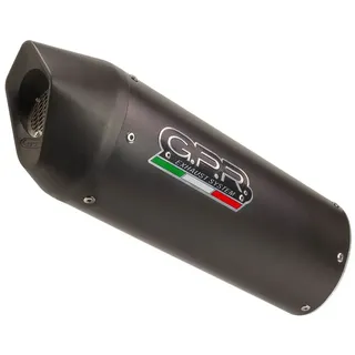 GPR EXHAUST SYSTEMS Gpr Furore Evo4 NERO Aprilia Dorsoduro 900 2017/18 DUAL SLIP-ON