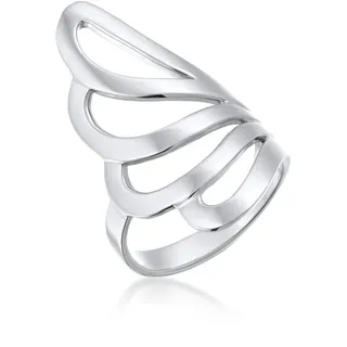 Nenalina Ring Basic Welle Geo Modern 925 Sterling