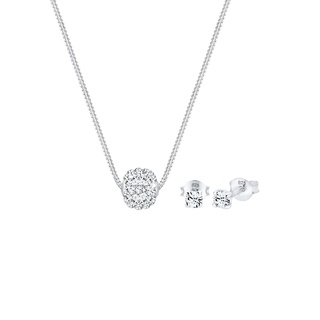 Elli - Collier Kugel 925 Silber, mit Kristallen von Swarovski® Schmuck-Set Damen (69.99 € / )