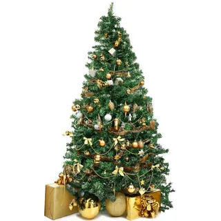 Dimono Künstlicher Weihnachtsbaum Christbaum, Baumspitzen Naturgetreu Kunst-Tannenbaum