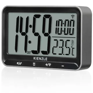 KIENZLE Wecker Digital Horizontal Silber-Schwarz