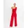 Overall BONPRIX Damen Gr 40/42 M N-Gr rot rot länge regulär Obermaterial 95 5 Elasthan Futter 100 festlich slim fit Overalls Overall fit