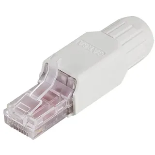 Logilink Feldkonfektionierbarer Cat.6a RJ45 Stecker, werkzeugfreie Montage