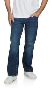 Mustang Jeans Herren Stretch Big Sur Straight Fit Straight Fit Denim Blue 38W /  36L