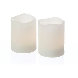 MARELIDA LED Kerzenset Mini H:6 cm D:5 cm 2 St. weiß