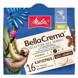 Melitta Kaffeepads BellaCrema Selection des Jahres, mittlere Röstung, 16 Pads