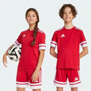 Adidas Unisex Kinder SQUADRA25 Jersey Short Sleeve Kids, Team Power Red 2 / White, 5-6 Years