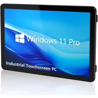 NORQIN 27 Zoll Eingebetteter Industrie Panel PC,All-in-One Touchscreen Computer,IP65 Kapazitiver Monitor 1920×1080 FHD,Windows 11 Pro,WLAN/BT,für Kiosk & Automation(10th Gen I7-1065G7,16G+1TB)