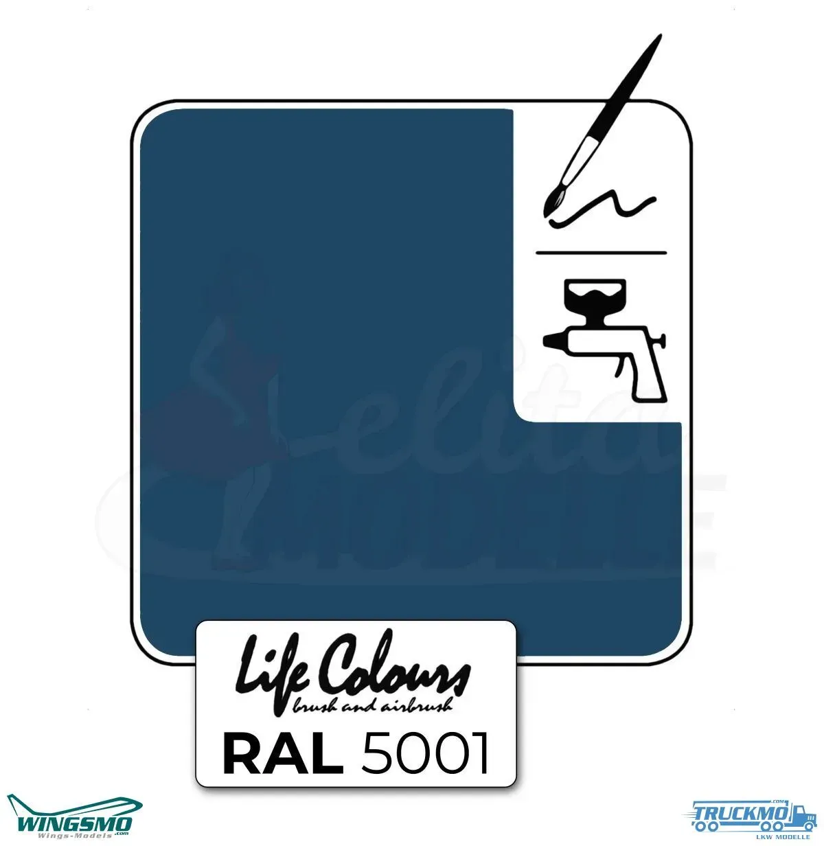 Elita Farben Life Colours RAL 5001 Grünblau
