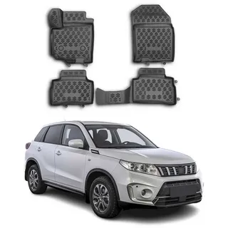 Omac 6904444 Fußmattensatz Menge: 4, Schwarz TPE (thermoplastischer Elastomer)