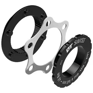 DT Swiss Adapter IS (6-Loch) Road QR, TA9, TA12 schwarz/silber